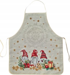 Karácsonyi kötény manókkal karácsonyi gobelin karácsonyra