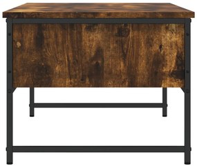 füstös tölgy színű szerelt fa dohányzóasztal 101 x 49 x 39,5 cm