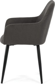 Étkezőszék szürke kordbársony kárpittal – DCH-V4009 GREY6