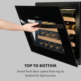 Klarstein Vinsider 24 Built-In Uno, borhűtő, 24 palack, G energiahatékonysági osztály, 1 zóna