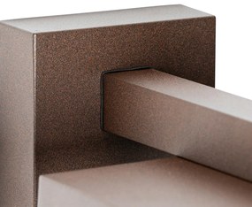 Okos kültéri fali lámpa rozsdabarna IP44 WiFi ST64-gyel - Charlois