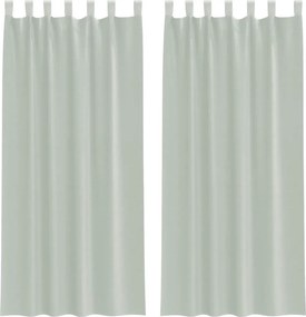 vidaXL 2 db világosszürke fátyolfüggönyök hurokkal 140x245 cm