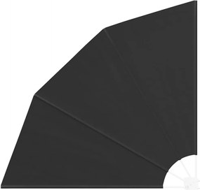 vidaXL Erkély adatvédelmi képernyő Antracit 160 x 160 cm Poliészter