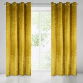 Függöny huzat 140x250 Elizia mustársárga