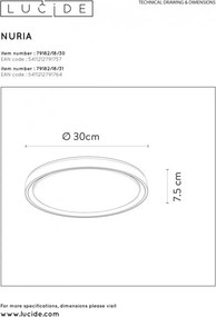 LUCIDE 79182-18-30 NURIA Ufo Lámpa LED IP20