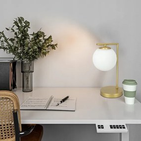 Asztali lámpa 1xE27/40W/230V arany/fehér