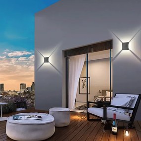 Brilagi - QUADRAY LED/4W/230V kültéri fali lámpatest, antracit, IP65