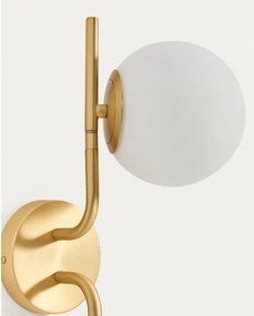 Fehér-aranyszínű fali lámpa Brisia – Kave Home