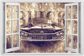 Poszterek 90x60 Buick szépia grafika