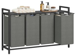 REX szennyeskosár, fekete/szürke