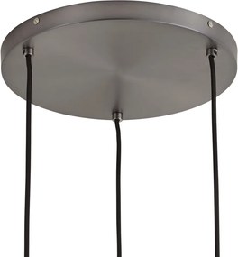 Design függőlámpa Gun metal 3-lámpás - Ard
