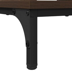 Dohányzóasztal barna tölgy 90 x 49 x 46 cm Faanyag