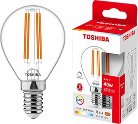 Led izzó E14 G45 4,5W 40W 470lm 2700K Meleg fényerőszabályozható Filament