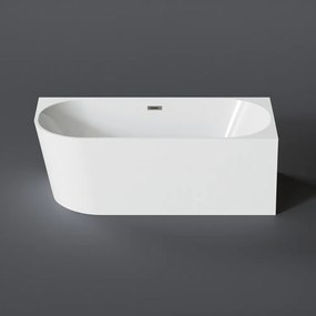 CORNER || félszabadon álló fürdőkád, sarokba, jobbos, fehér, 160x75x58 cm