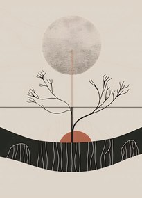 Poszter 39,5x55cm Téli Hold