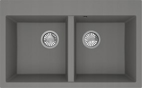 Gránit mosogató Martel 2K kétrekeszes függesztett konyhai mosogató