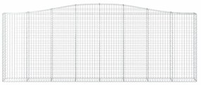 9 db íves horganyzott vas gabion kosár 400x30x140/160 cm