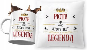 Péter párna ajándék bögre szett fényképes nyomtatással