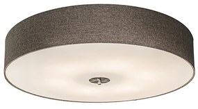 Okos mennyezeti lámpa taupe 70 cm 6 darab A60 WiFi izzóval - Drum Jute