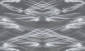 Tapéta Geometrikus Mintás Szürke-fehér Árnyalat Flizelina 10,05 m x 106,00 cm