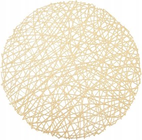 Asztali Alátét Gumi Arany Tányéralátét Kerek 39 CM