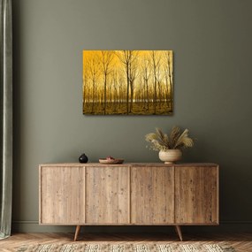 Egy erdő naplementekor képe (70x50 cm)