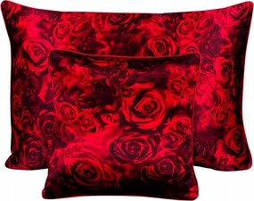 100% Selyem párnahuzat 40x60 párnahuzat Ágyneműhuzat virágok Romance