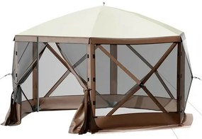8 személyes vízálló kemping sátor, tárolóval és szúnyoghálóval