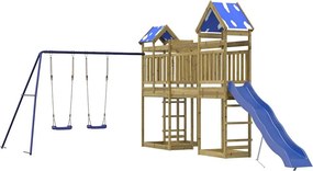 vidaXL impregnált fenyőfa kültéri játszószett