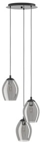 Eglo 39565 - Csillár zsinóron ESTANYS 3xE27/60W/230V füstös