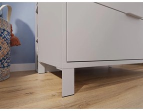 Krémszínű gyerek komód 115x92x54 cm Alkmaar – Germania