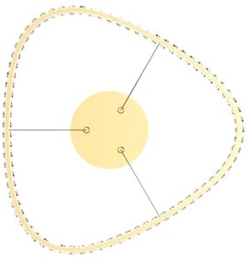 Zuma Line MD3169-1-3GT - ATHESA LED csillár 25W 230V 2700-6000K + távirányító