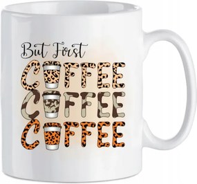 Nyomott mintás bögre Kávé Ajándék de előtte Kávé 330 ml