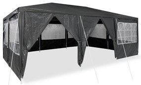 buli sátor 10 oldalfallal antracit 6x4 m PE