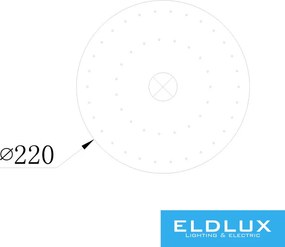 ELDLUX OMX6003-D220 ELDILEN Kristály Mennyezeti Lámpa IP20