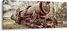 A mozdony történelmi képe (120x50 cm)