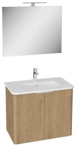 VitrA Mia Fürdőszobabútor szett mosdóval 78,5x65x46,5 cm arany tölgy MIASETPR80DB