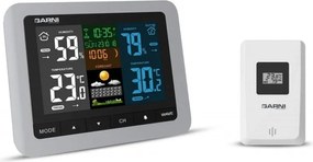 Ébresztőóra Garni fekete, ezüst 16,5cm