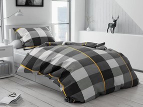 Atria szürke pamut ágyneműhuzat