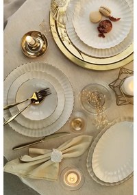 27 részes étkészlet fehér/arany/porcelán