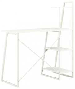 fehér íróasztal polcrendszerrel 102 x 50 x 117 cm