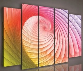 Vászonkép 150x100 Absztrakt színörvény dinamika energia színek művészet