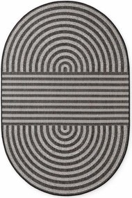 Fekete-krémszínű kültéri-beltéri szőnyeg 160x230 cm Haringey Woodfield – Ted Baker