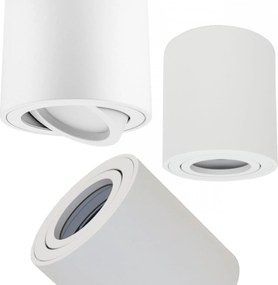 Tuba Halogén Led lámpatest Mozgatható Falra szerelhető Kerek Fehér GU10 35W