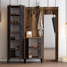 Berlin ABC - Walnut, Black Marble
