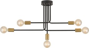 SIGMA LIGHTING 32382 GINO Vintage Mennyezeti Lámpák Fekete, Arany E27 IP20