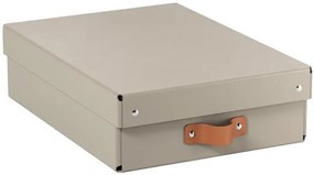 Tárolódoboz, M méret, alacsony, LEITZ Puro, homokbézs (E61480012)