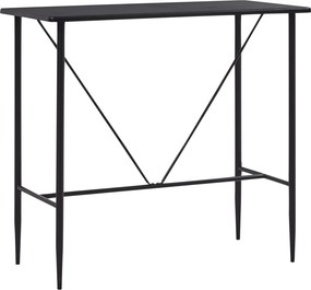 vidaXL fekete MDF bárasztal 120 x 60 x 110 cm