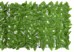 zöld leveles erkélyparaván 300 x 75 cm