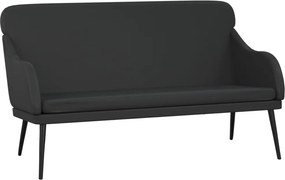 vidaXL fekete műbőr pad 110 x 76 x 80 cm